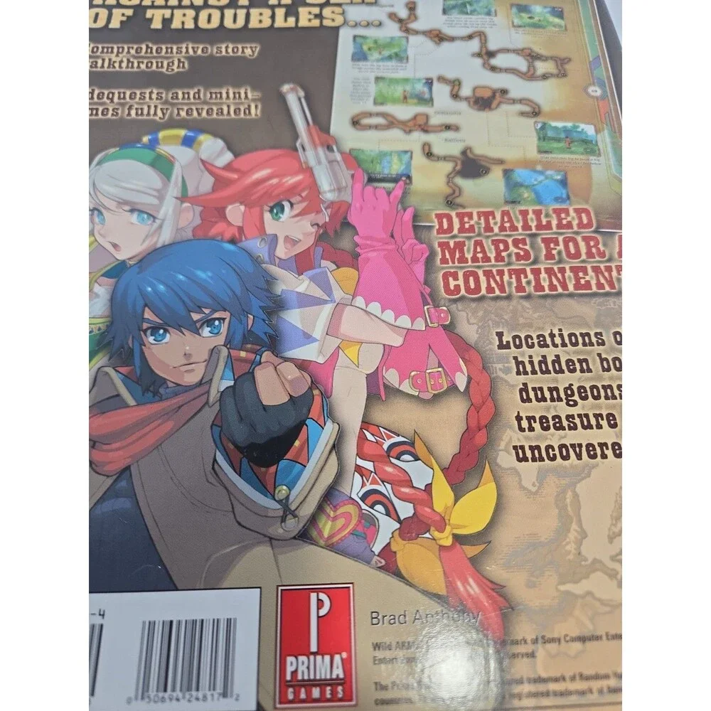 Wild Arms 5 Prima Official Strategy Guide 10th Anniversary PlayStation 2 *EUC